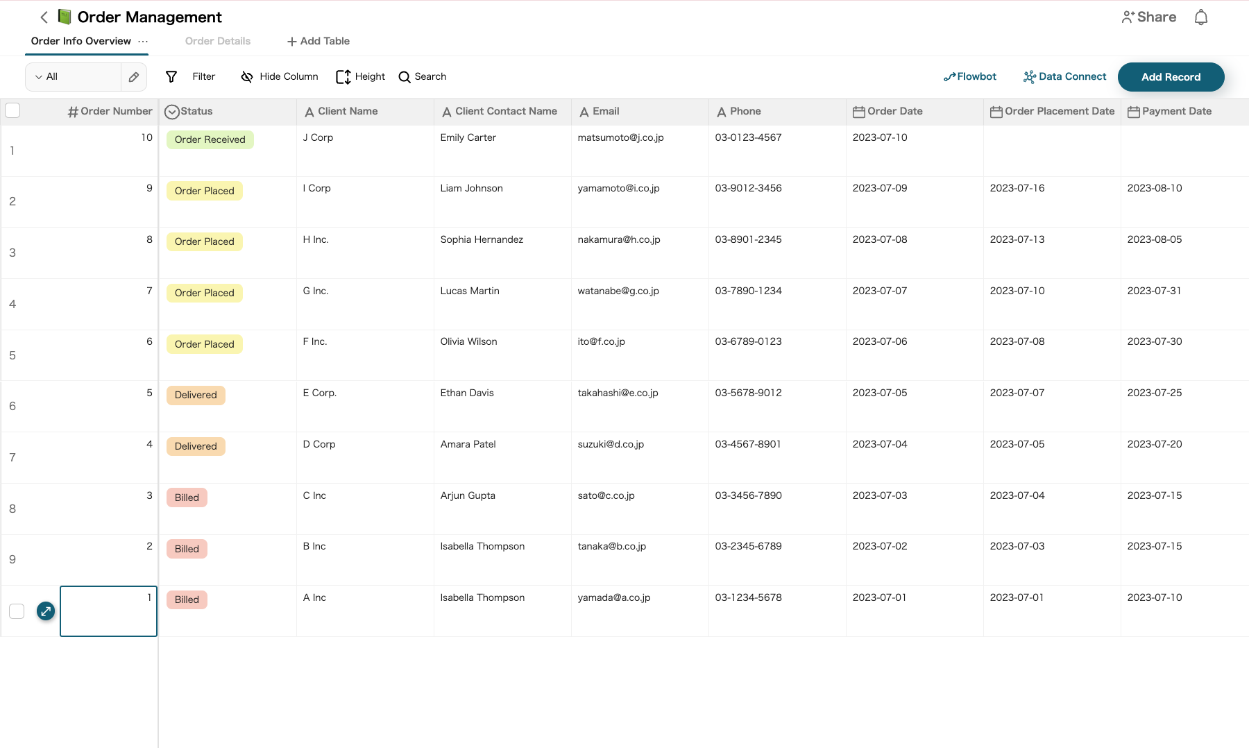 Order & Invoice